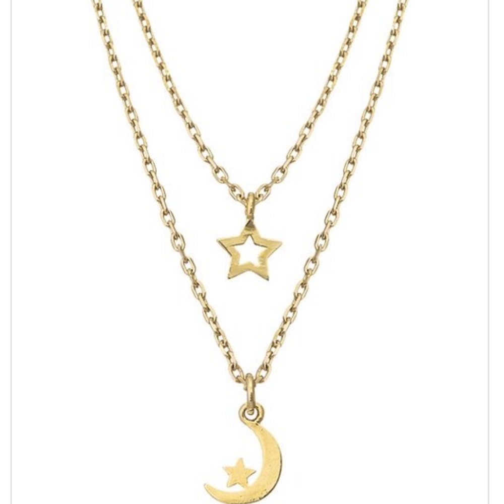 Moon 🌙 and star ⭐️ Dainty Necklace